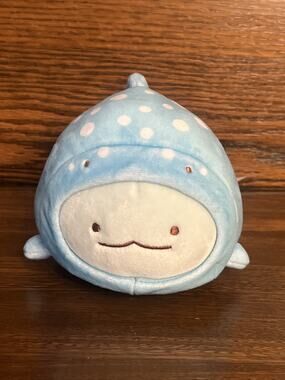 San-X, Sanrio Sumikkogurashi Plushie - Sea Animal Series - Whale Shark Tokage 6”
